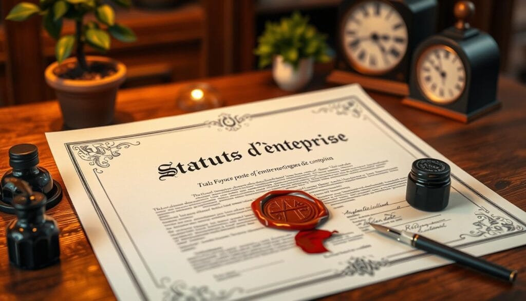 Statuts d'entreprise Statuts d'entreprise