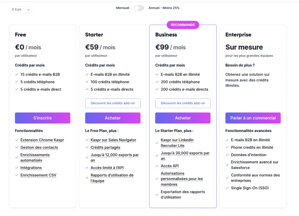 Kaspr : Avis, Prix & Meilleures Alternatives en 2026 7 Interface Kaspr