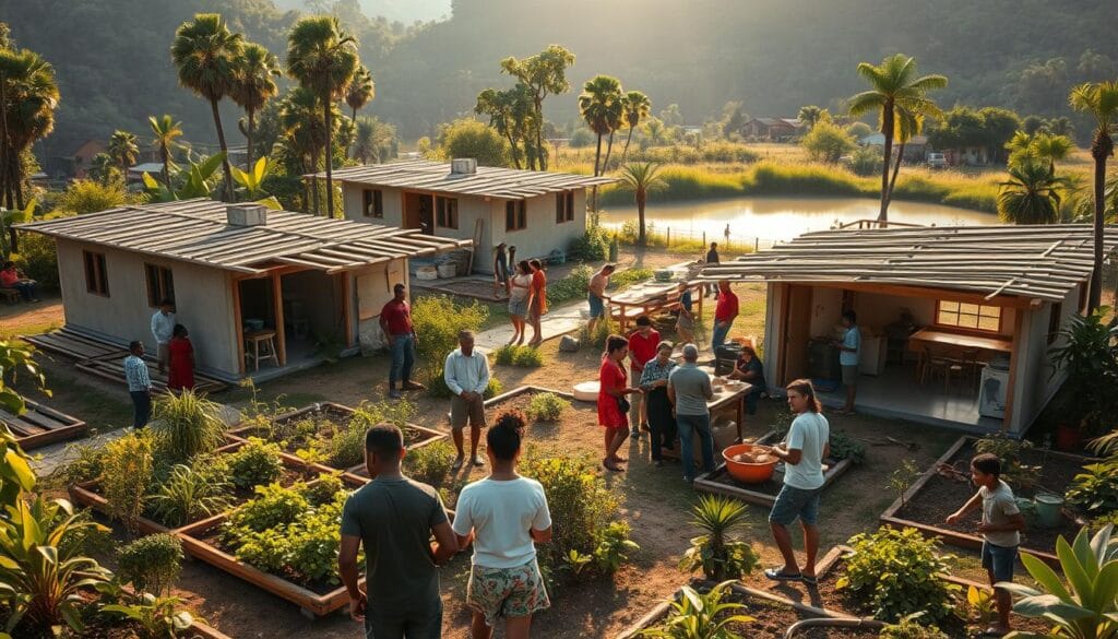 A-community-construction-site-in-a-lush-verdant-setting.-In-the-foreground-people-of-diverse--1024x585 Habitatparticipatif.net : La Référence en Participation Citoyenne