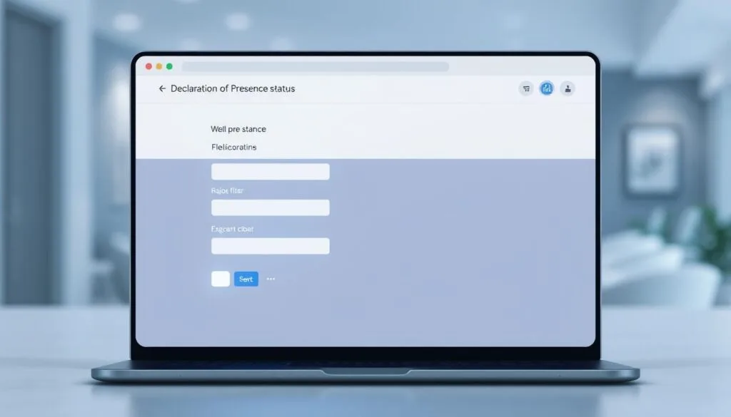 A-modern-minimalist-illustration-of-an-online-declaration-of-presence-status.-A-sleek-1024x585 Comment utiliser SYLAé : guide étape par étape pour les professionnels