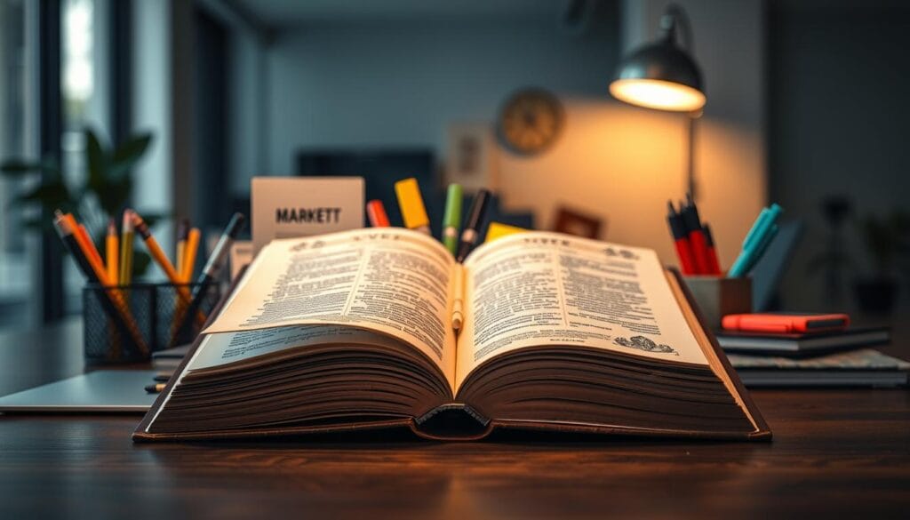 A-sophisticated-elegant-dicorama-filling-the-frame.-In-the-foreground-a-large-book-or-1024x585 Dicorama pour les marketeurs : conseils et bonnes pratiques