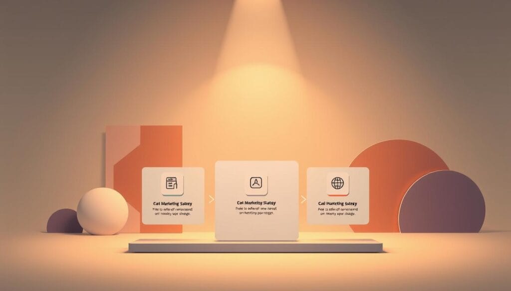 A sleek, modern illustration depicting the key stages of an effective marketing strategy. In the foreground, a stylized chart or diagram showcases the step-by-step process, with clean iconography and minimalist typography. The middle ground features abstract geometric shapes and patterns, conveying a sense of structure and progression. The background is bathed in a warm, muted color palette, creating a professional, business-focused atmosphere. Subtle lighting from above casts gentle shadows, adding depth and dimension to the overall composition. The entire scene is rendered with a polished, digital art aesthetic, seamlessly blending form and function to visually represent the concept of a winning marketing plan. A sleek, modern illustration depicting the key stages of an effective marketing strategy. In the foreground, a stylized chart or diagram showcases the step-by-step process, with clean iconography and minimalist typography. The middle ground features abstract geometric shapes and patterns, conveying a sense of structure and progression. The background is bathed in a warm, muted color palette, creating a professional, business-focused atmosphere. Subtle lighting from above casts gentle shadows, adding depth and dimension to the overall composition. The entire scene is rendered with a polished, digital art aesthetic, seamlessly blending form and function to visually represent the concept of a winning marketing plan.