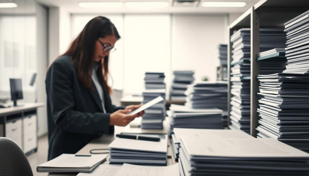 A clean, well-organized database of prospective customers, meticulously curated and validated. In the foreground, a person diligently sorting through digital data, organizing and refining the information. The middle ground features an array of neatly stacked files and documents, symbolizing the careful curation process. The background showcases a sleek, modern office environment with minimal clutter, conveying a sense of efficiency and professionalism. Soft, directional lighting illuminates the scene, creating a sense of focus and attention to detail. The overall mood is one of precision, organization, and a commitment to maintaining a reliable and up-to-date prospect database. A clean, well-organized database of prospective customers, meticulously curated and validated. In the foreground, a person diligently sorting through digital data, organizing and refining the information. The middle ground features an array of neatly stacked files and documents, symbolizing the careful curation process. The background showcases a sleek, modern office environment with minimal clutter, conveying a sense of efficiency and professionalism. Soft, directional lighting illuminates the scene, creating a sense of focus and attention to detail. The overall mood is one of precision, organization, and a commitment to maintaining a reliable and up-to-date prospect database.