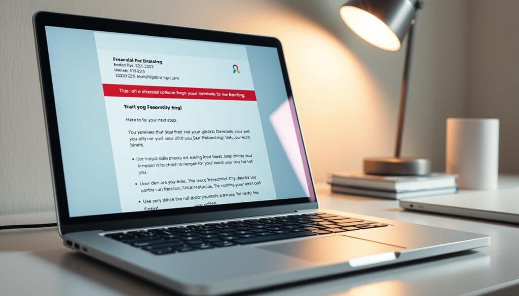 A focused, high-impact business-to-business prospecting email displayed on a sleek, silver laptop against a clean, minimalist desk setup. The email header captures the reader's attention with a compelling subject line and professional, yet personalized sender details. The email body conveys a clear value proposition and a compelling call-to-action, inviting the recipient to take the next step. Soft, directional lighting illuminates the scene, creating a sense of professionalism and efficiency. The overall scene reflects the power and potential of effective B2B email prospecting to capture attention and drive meaningful engagement.