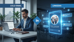 cold email vs linkedin