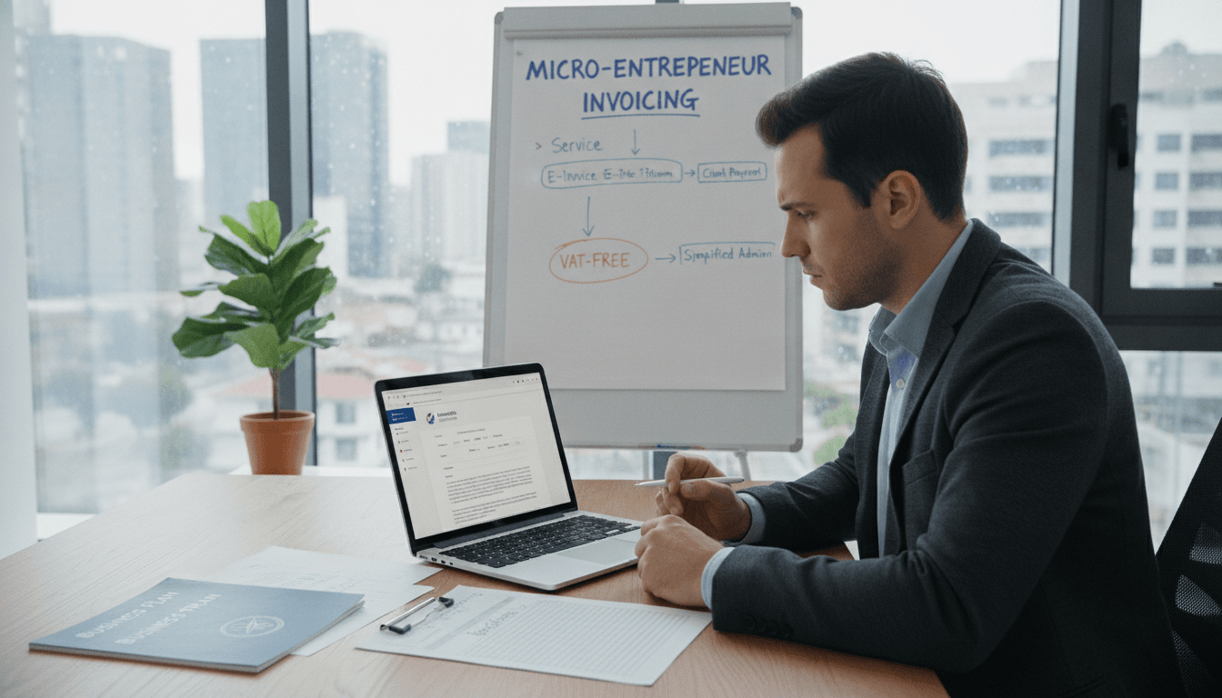 facturation électronique micro-entreprise non assujetti tva