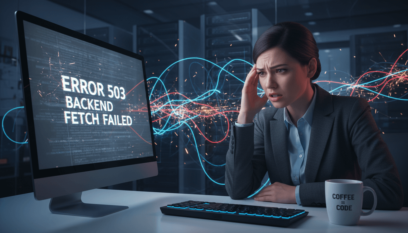 error 503 backend fetch failed